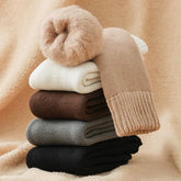 Fleece Lined Plain Socks Set