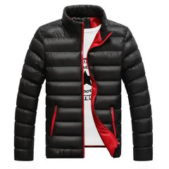 Mock Neck Zip-Up Puffer Jacket