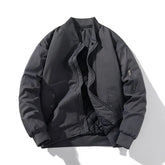 Plain Zip Bomber Jacket
