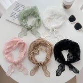 Lace Trim Triangle Bandana