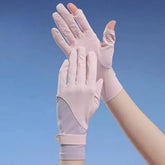 Color Panel Sun Protection Gloves