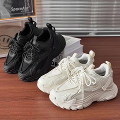 Platform Panel Mesh Sneakers