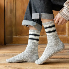 Striped Ribbed Socks