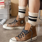 Striped Ribbed Socks