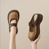 Buckled Platform Mules