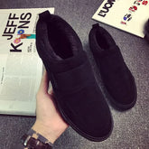 Platform Panel Fleece-Lined Faux Suede Slip Ons