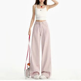 Mid Waist Washed Baggy Jeans