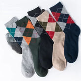 Set of 5 Pairs: Argyle Print Socks