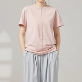 Short-Sleeve Crew Neck Plain Dance T-Shirt