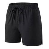 Drawstring Waist Plain Shorts