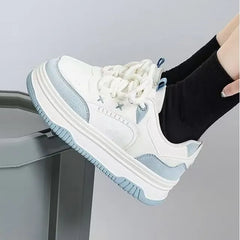 Two-Tone Platform Sneakers