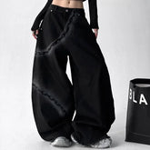 Low Rise Washed Barrel Leg Baggy Jeans