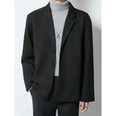 Plain Single-Breasted Blazer