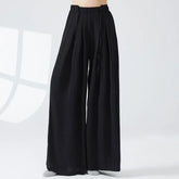 High Waist Plain Wide Leg Dance Pants