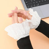 Lace Trim Decorative Wrist Cuffs