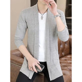 Plain Open Front Cardigan