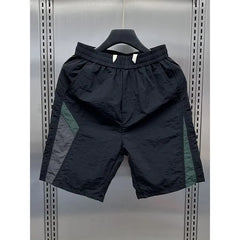 Drawstring Waist Color Block Shorts