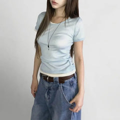 Short-Sleeve Plain T-Shirt