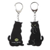 Cat Acrylic Bag Charm Kuro