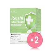 Reishi Mycelium With Probiotics Veg Capsules 2pcs Bundle Set