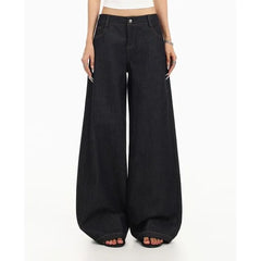 Low Rise Unwashed Baggy Jeans
