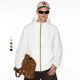 Outdoor Contast-Zip Hooded Light Jacket in 5 Colors