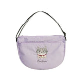Parlor Suzurando Cat Water Repellent Embroidery Crossbody Bag Purple