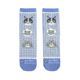 Parlor Land Cat Print Socks Blue