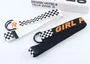 Checker Lettering Canvas Belt