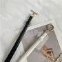Faux Leather Slim Belt