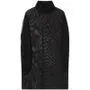 Long Sleeve Turtleneck Sheer Mesh Top