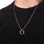 Interlocking Ring Pendant Necklace