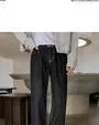 Collared Pocketed Button-Up Denim Jacket / High Waist Straight Leg Jeans