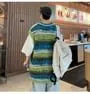 V-Neck Striped Sweater Vest