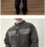 Washed Denim Zip Jacket