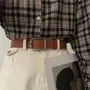 Unisex Faux-Leather Belt