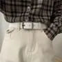Unisex Faux-Leather Belt