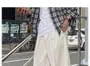 Mid Rise Plain Wide Leg Cargo Pants