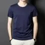Short-Sleeve Crew Neck Plain T-Shirt