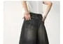 High Waist Washed Wide Leg Denim Shorts