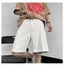 Mid Rise Plain Dress Shorts