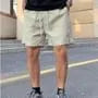Drawstring Waist Plain Track Shorts