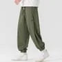 Drawstring Waist Plain Harem Sweatpants
