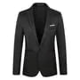 Peak Lapel Two Tone Single Breasted Blazer