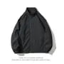Stand Collar Plain Zip Windbreaker