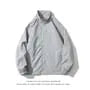 Stand Collar Plain Zip Windbreaker