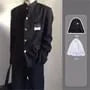 Mandarin Collar Plain Single-Breasted Blazer