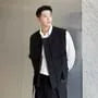 Round Neck Plain Belted Cargo Vest