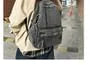 Washed Denim Zip Backpack