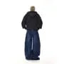 Mid Rise Paneled Wide Leg Jeans